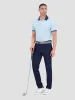 Checker Rib Air Pique Sports Fit Polo - Light Blue sold by Ben Sherman