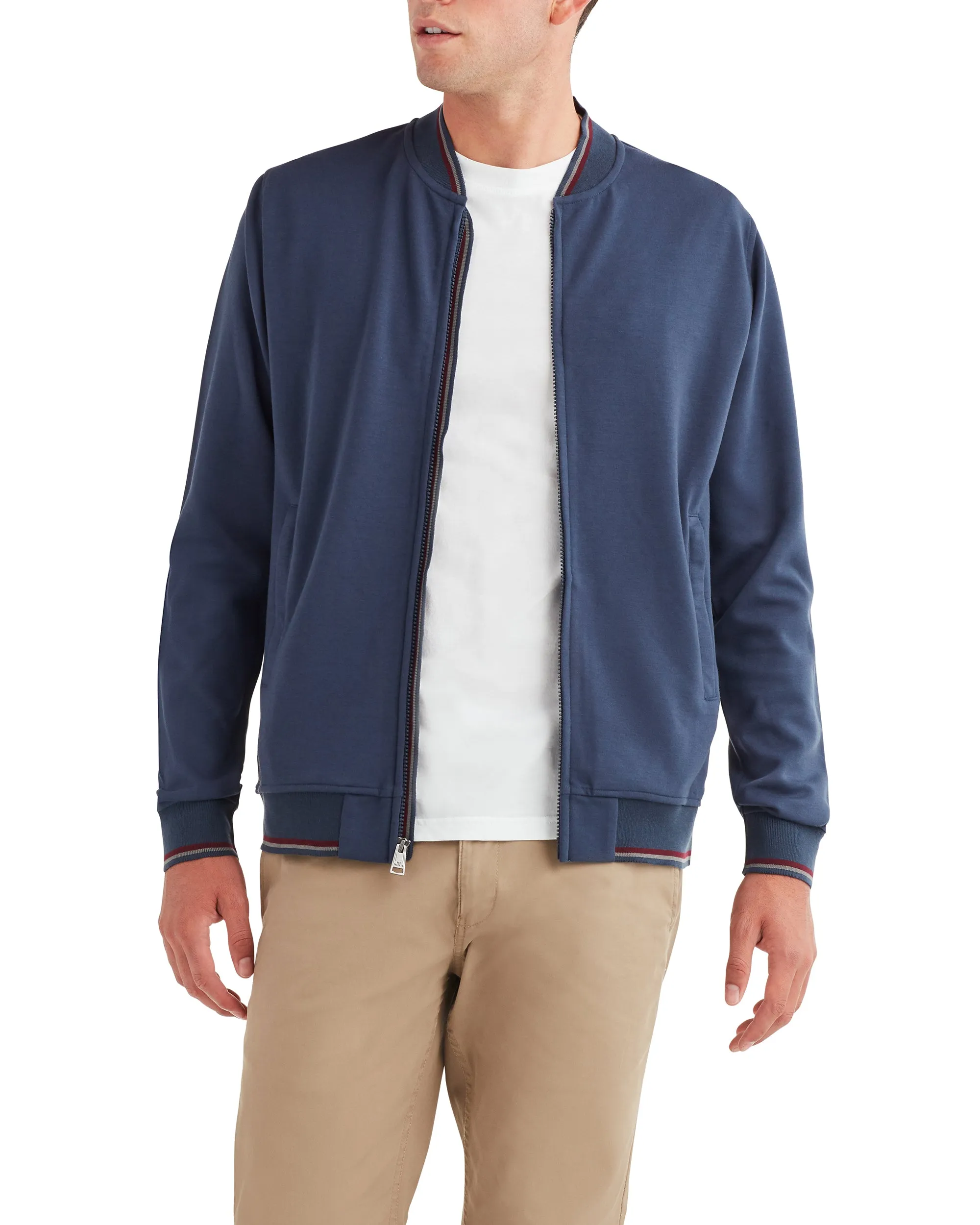 Tipped Scuba Bomber Jacket - Navy sold by Ben Sherman