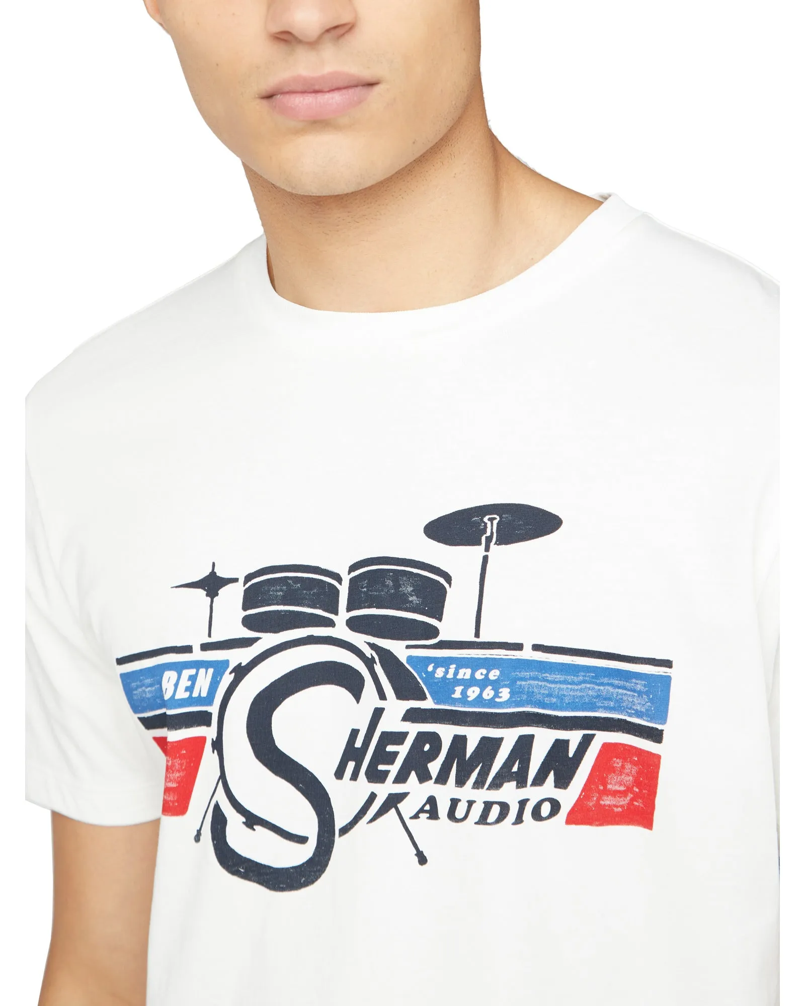Retro Band Graphic Tee - Snow White sold by Ben Sherman product image thumbnail 3