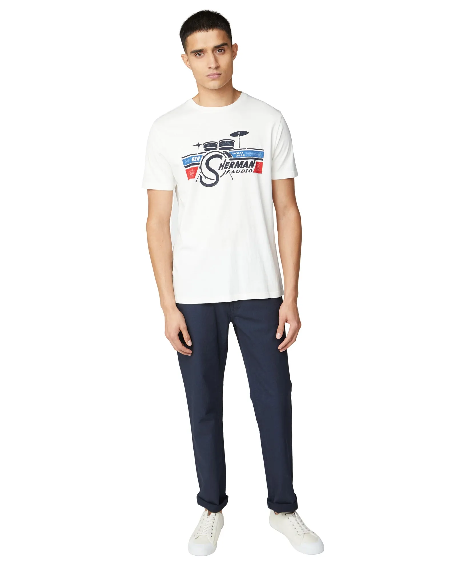Retro Band Graphic Tee - Snow White sold by Ben Sherman product image thumbnail 4