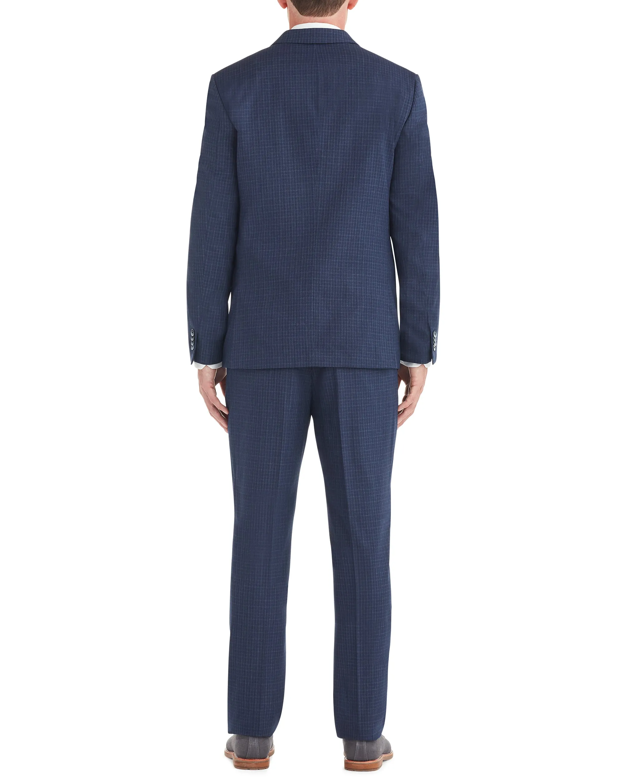 Bell Check Single-Breasted Suit - Blue sold by Ben Sherman product image thumbnail 3