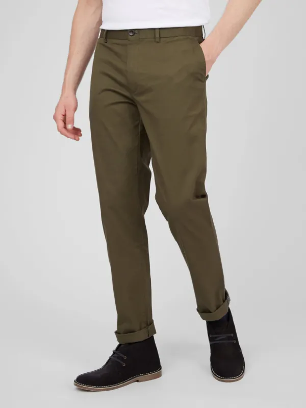 Signature Slim Stretch Chino Pant - Dark Green sold by Ben Sherman
