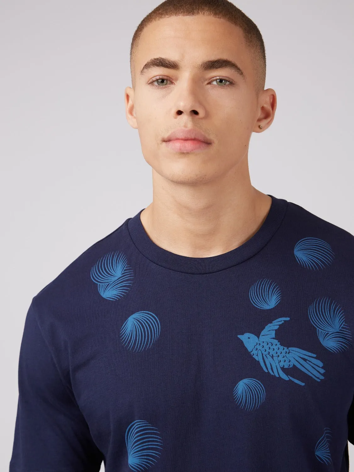B by Ben Sherman Bird Graphic Tee - Marine sold by Ben Sherman product image thumbnail 2