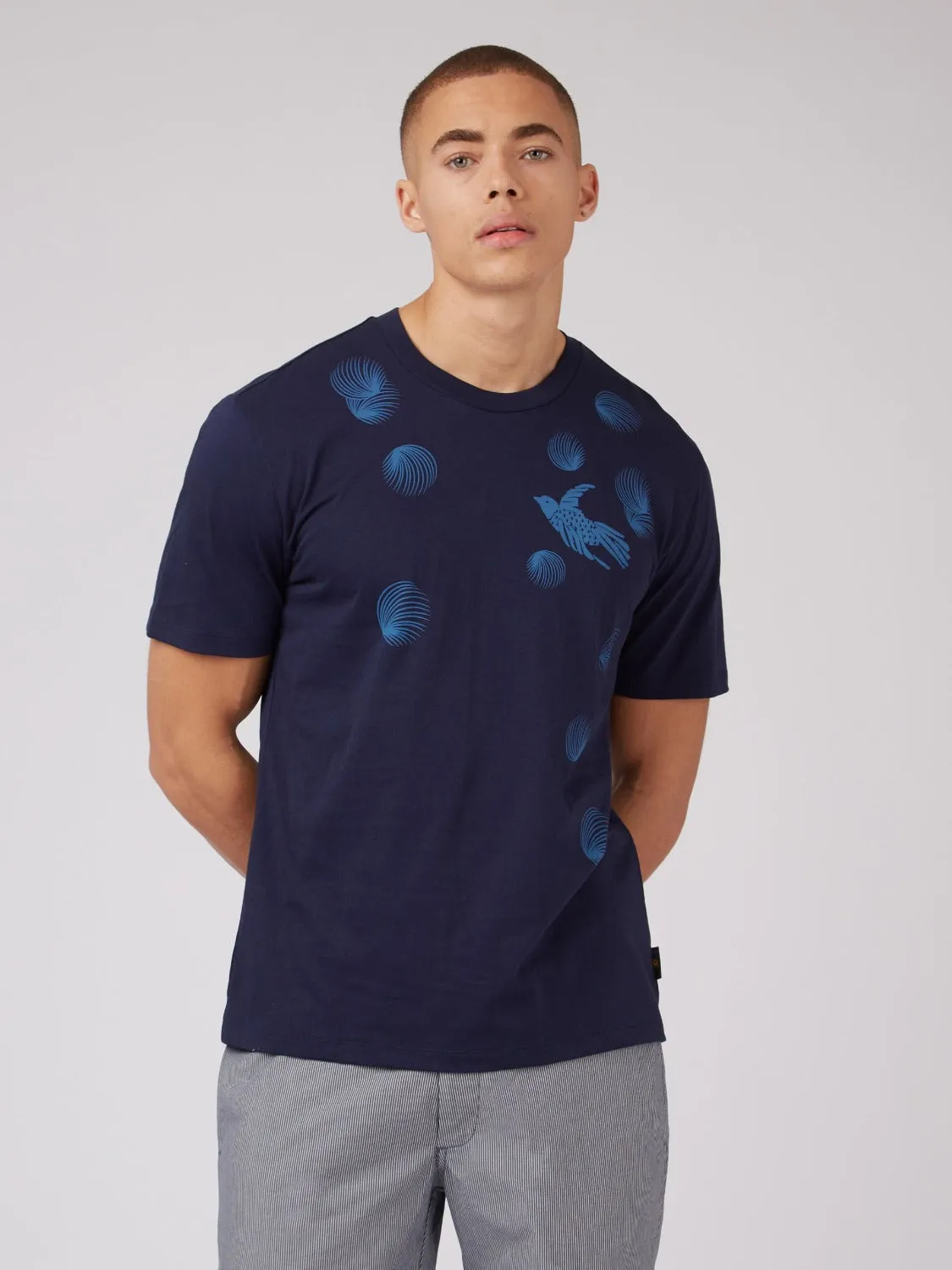 B by Ben Sherman Bird Graphic Tee - Marine sold by Ben Sherman product image thumbnail 5