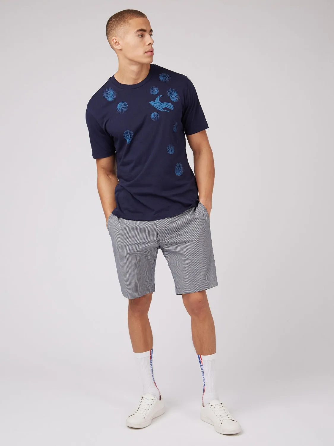 B by Ben Sherman Bird Graphic Tee - Marine sold by Ben Sherman product image thumbnail 4