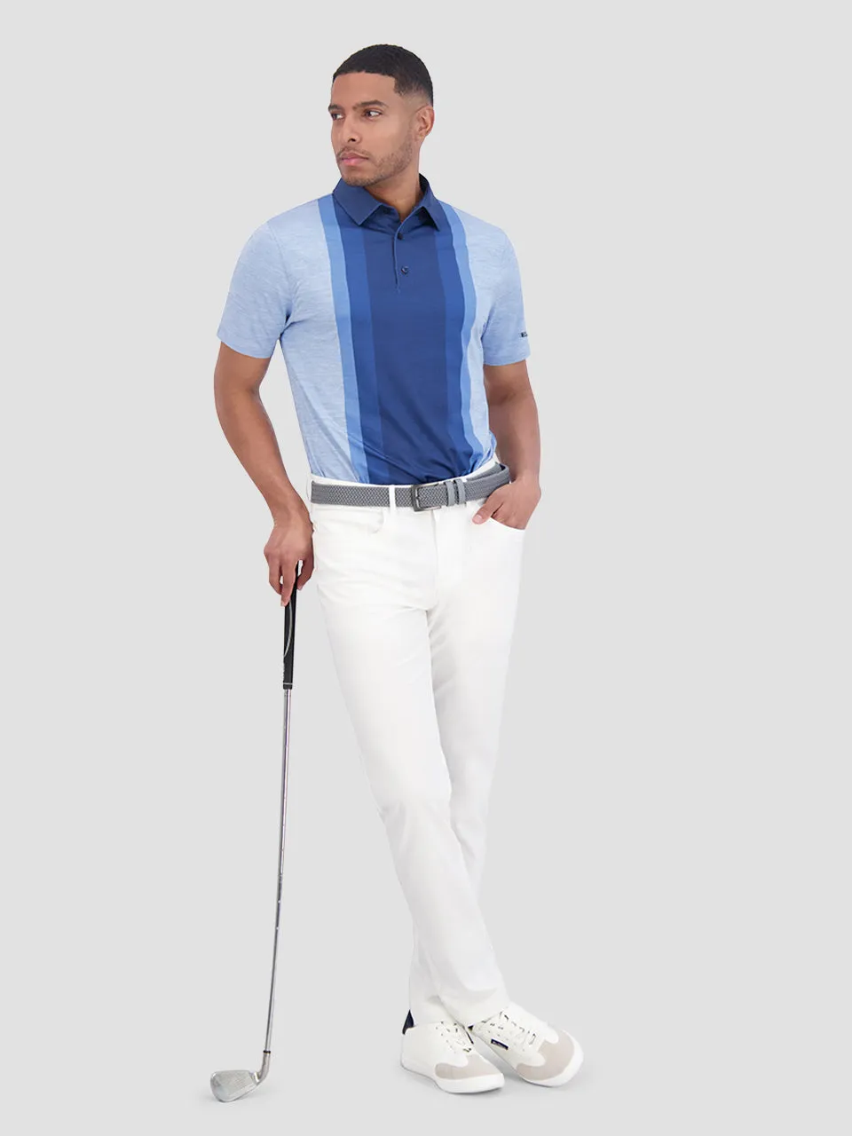 Vertical Stripes Polo - Blue sold by Ben Sherman