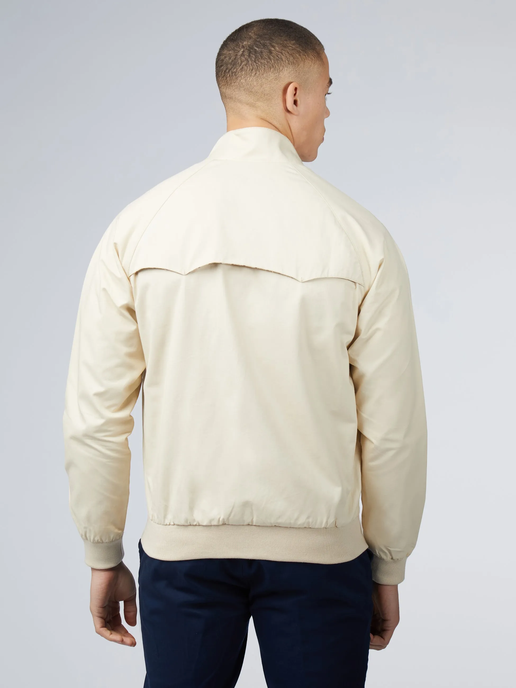 Signature Harrington Jacket - Cream sold by Ben Sherman product image thumbnail 3