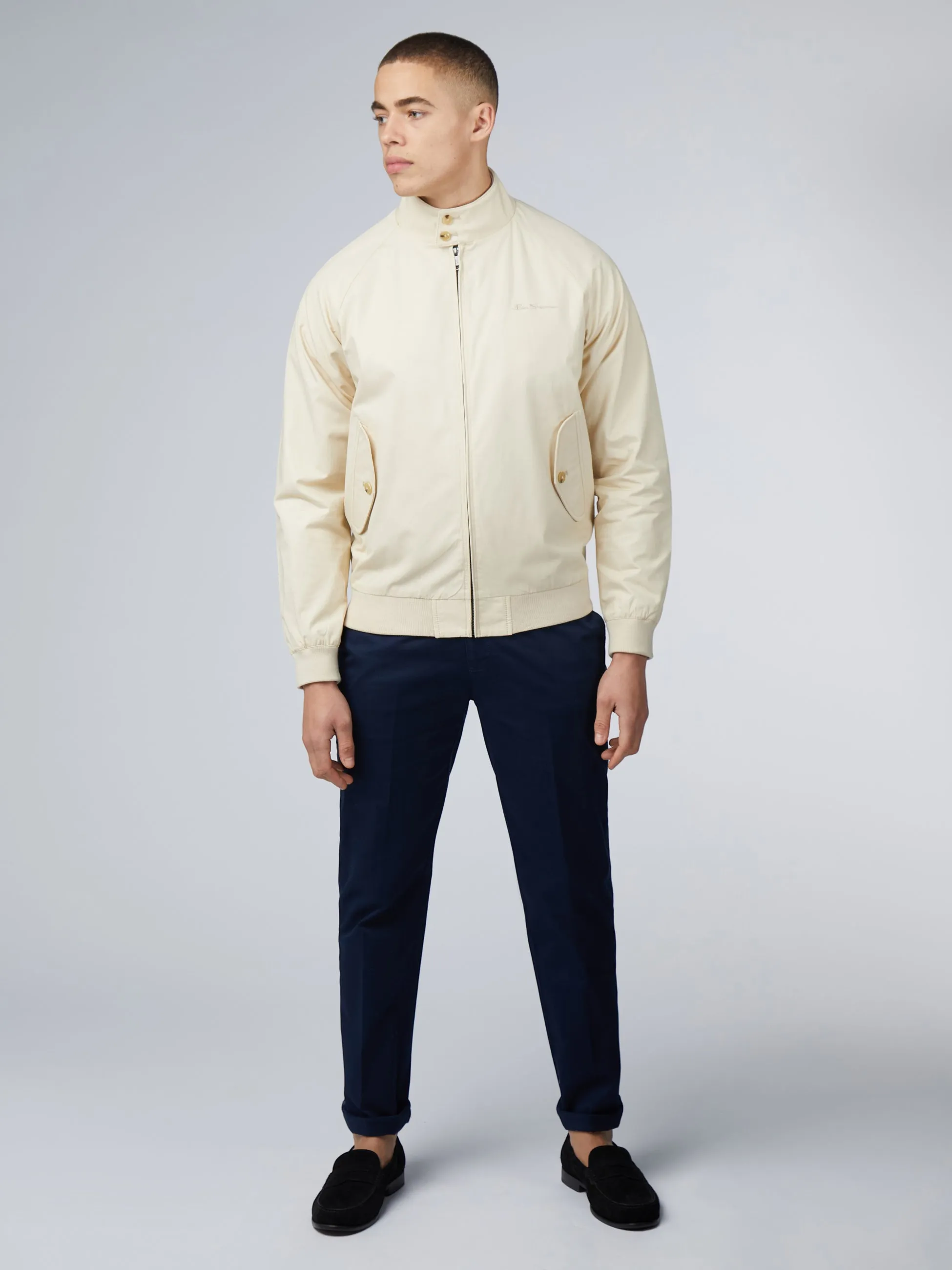 Signature Harrington Jacket - Cream sold by Ben Sherman product image thumbnail 2