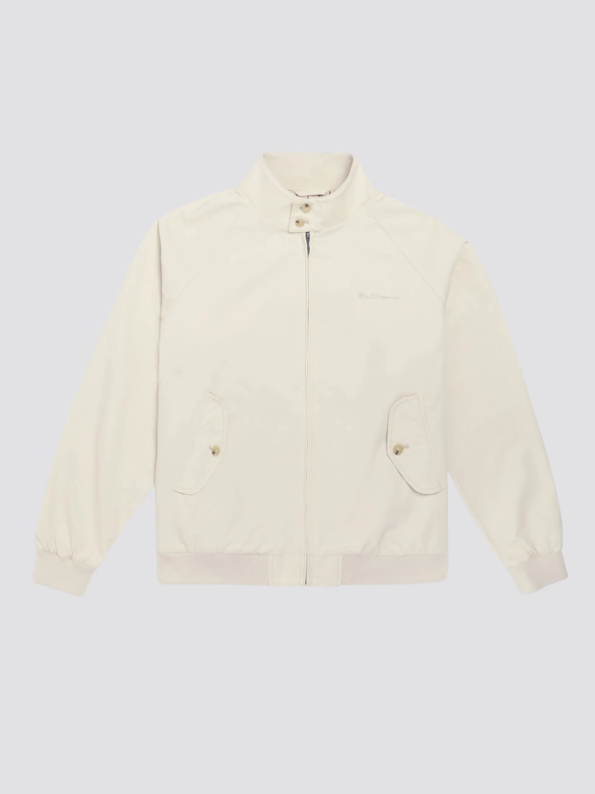 Signature Harrington Jacket - Cream sold by Ben Sherman product image thumbnail 4