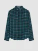 Brushed Plaid Check Shirt - Ocean Green sold by Ben Sherman