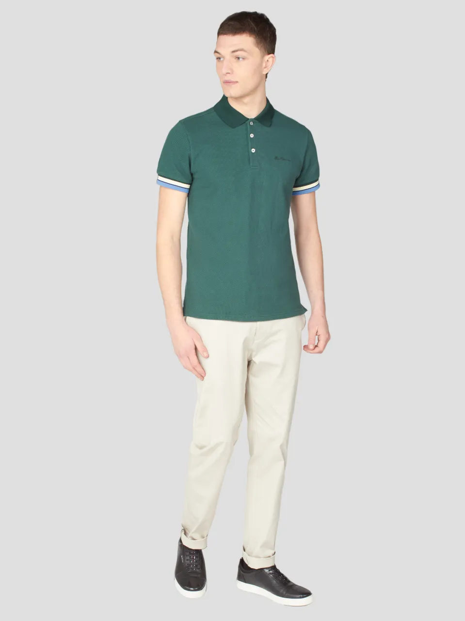 Signature Slim Stretch Chino Pant - Putty sold by Ben Sherman product image thumbnail 2