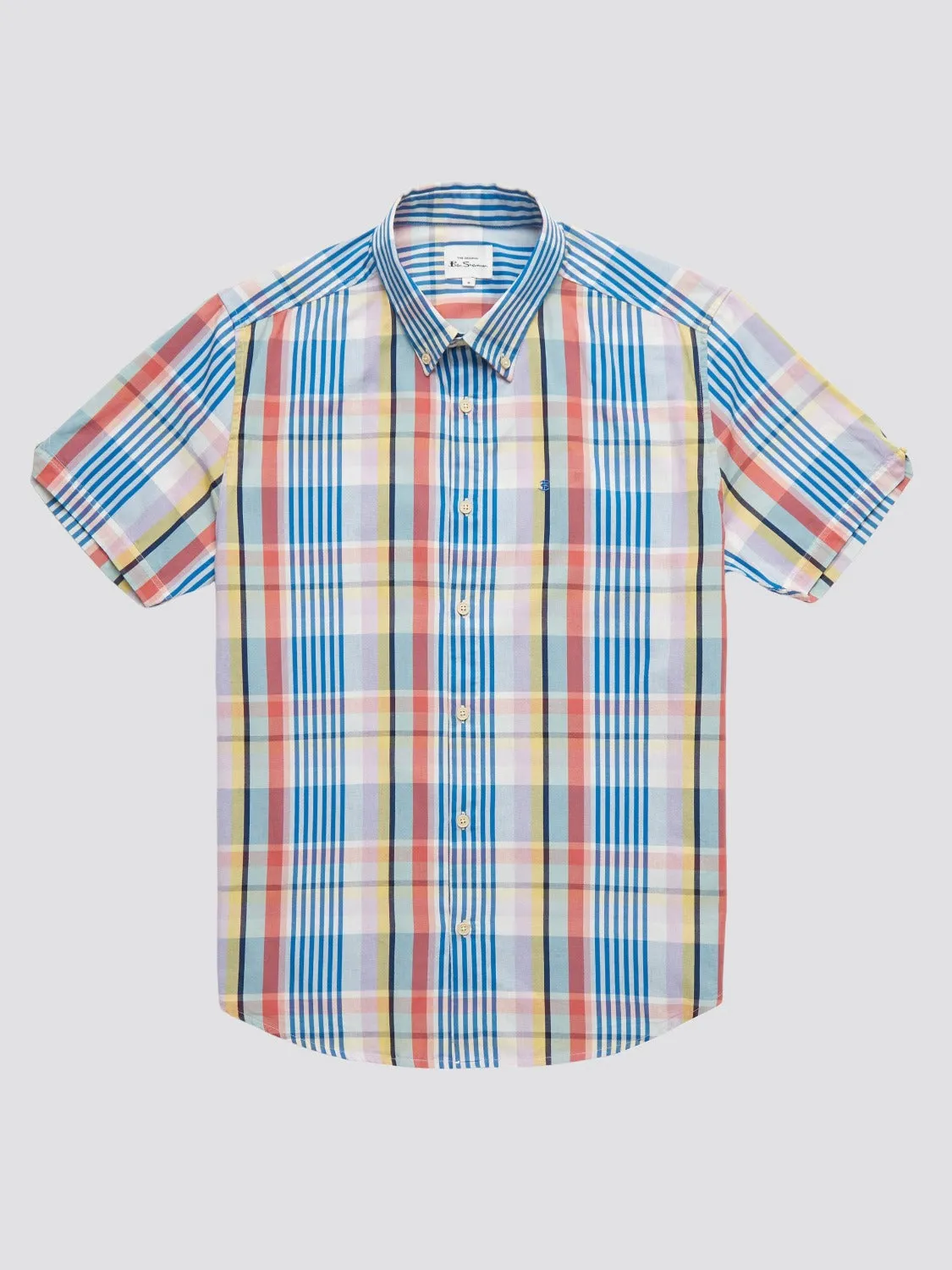 Multicolour Check Short-Sleeve Shirt sold by Ben Sherman product image thumbnail 2