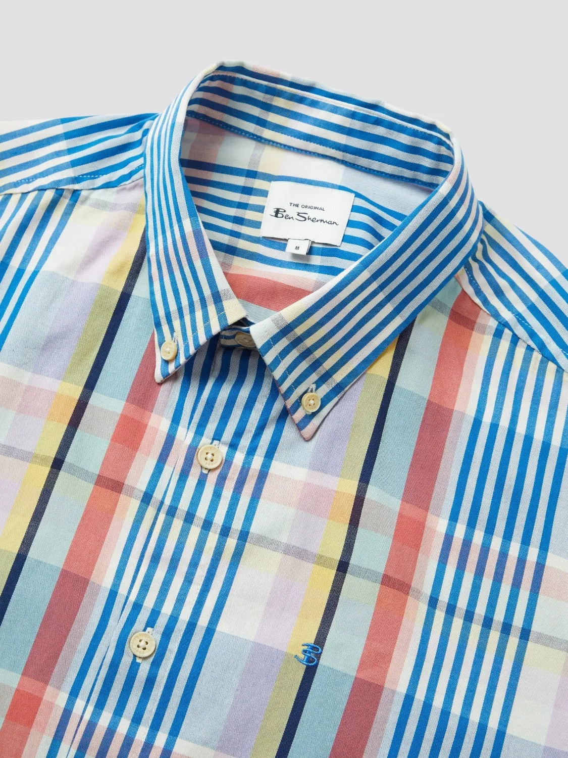 Multicolour Check Short-Sleeve Shirt sold by Ben Sherman product image thumbnail 5