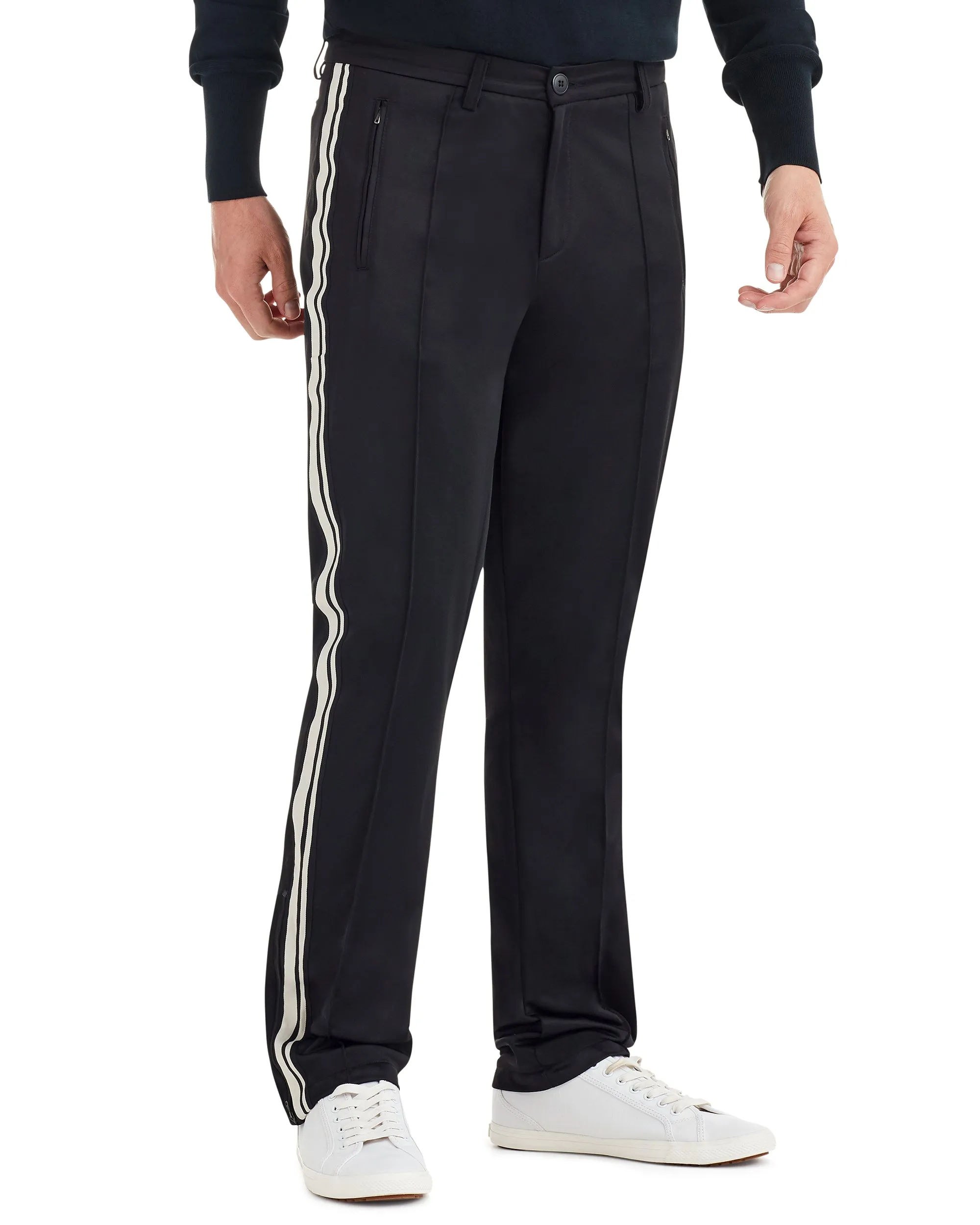 Side Stripe Track Pant - Black sold by Ben Sherman