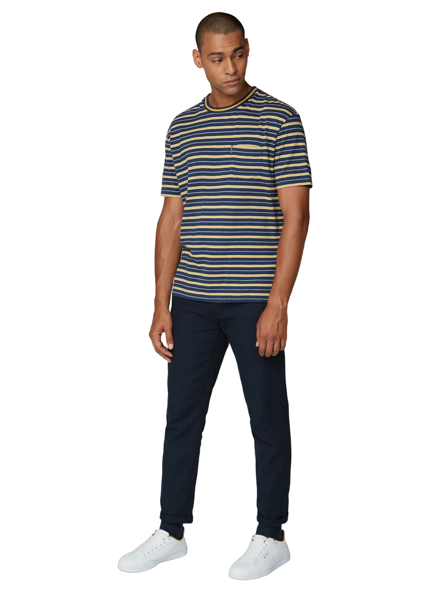Retro Stripe Tee - Midnight sold by Ben Sherman product image thumbnail 4