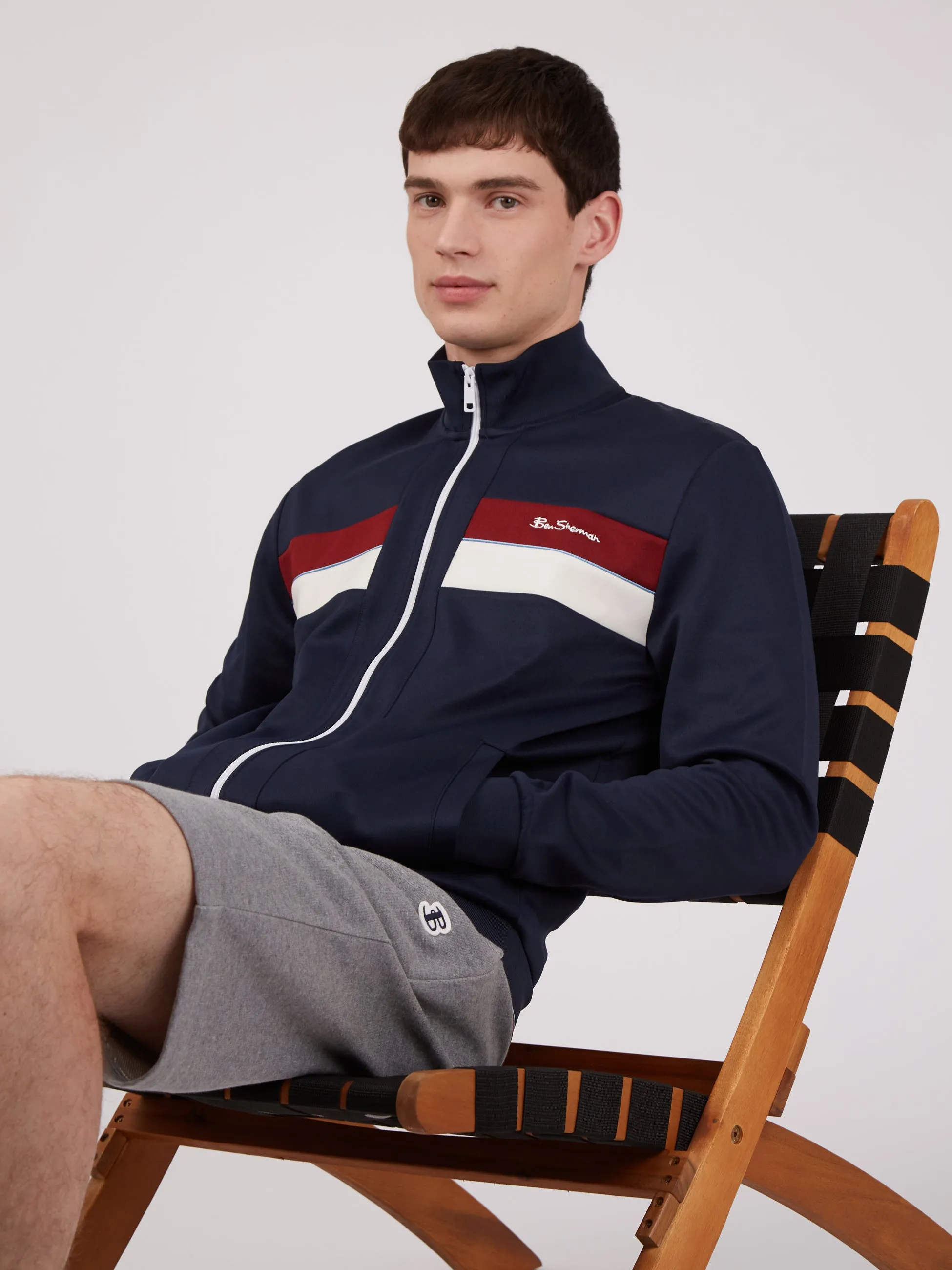 Color Block Tricot Track Jacket sold by Ben Sherman product image thumbnail 2