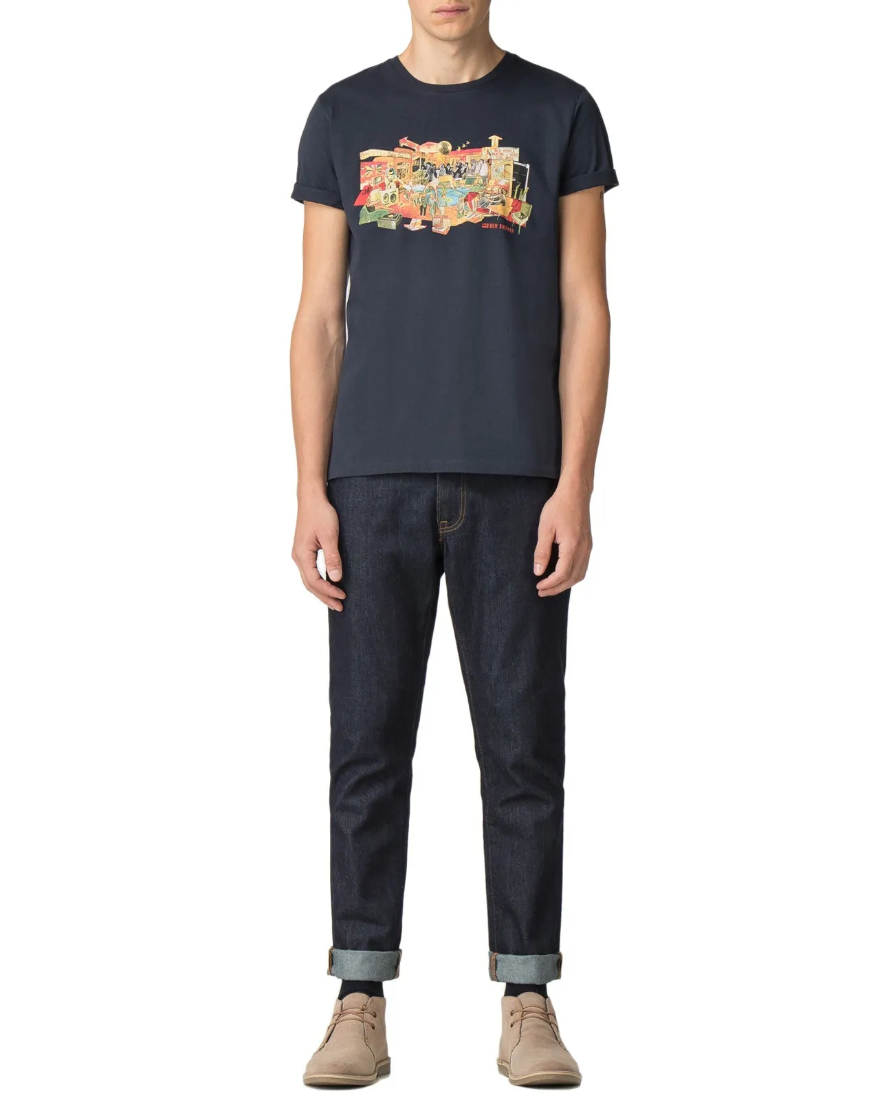 70s House Graphic Tee - Midnight Navy sold by Ben Sherman product image thumbnail 3