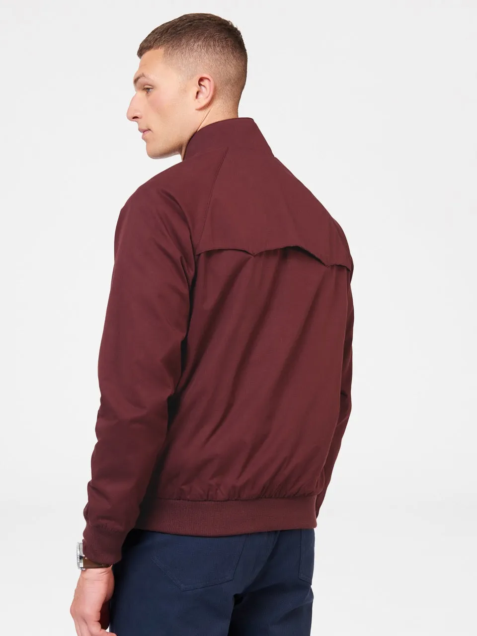 Signature Harrington Jacket - Aubergine sold by Ben Sherman product image thumbnail 5