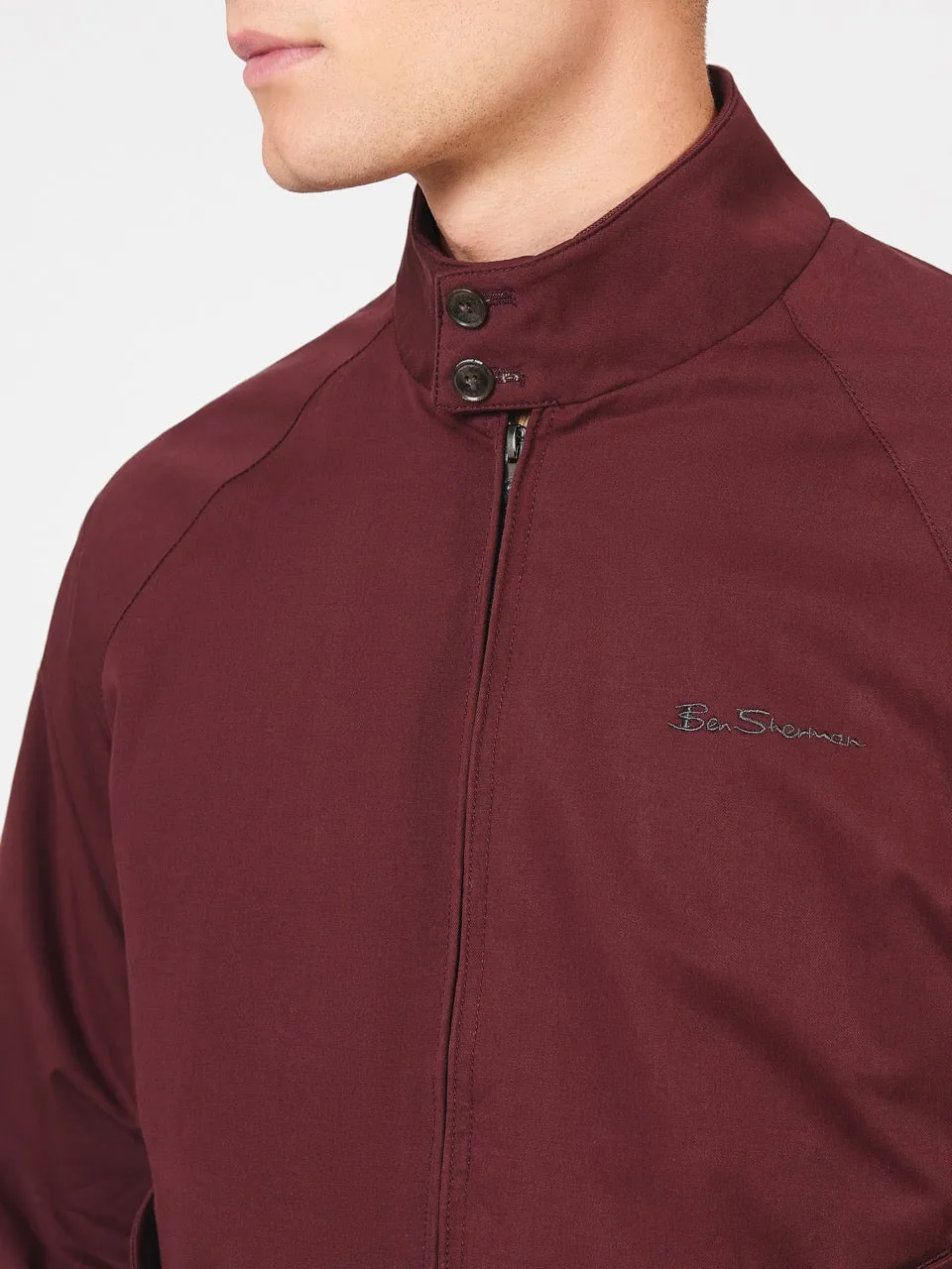 Signature Harrington Jacket - Aubergine sold by Ben Sherman product image thumbnail 4