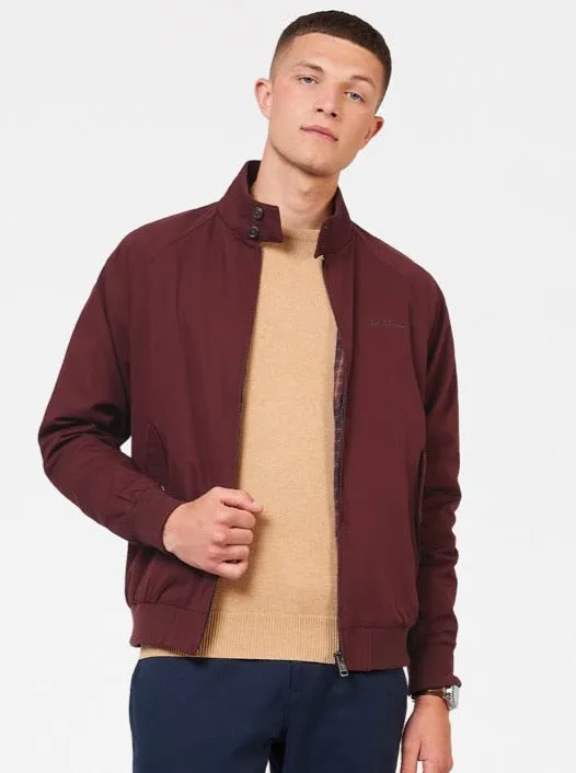 Signature Harrington Jacket - Aubergine sold by Ben Sherman product image thumbnail 2