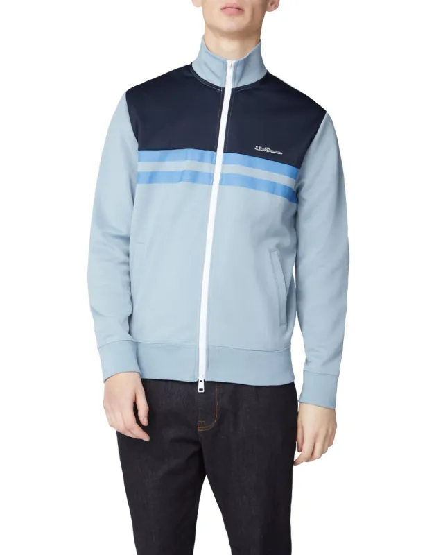 Color Block Tricot Jacket - Dusky Blue sold by Ben Sherman