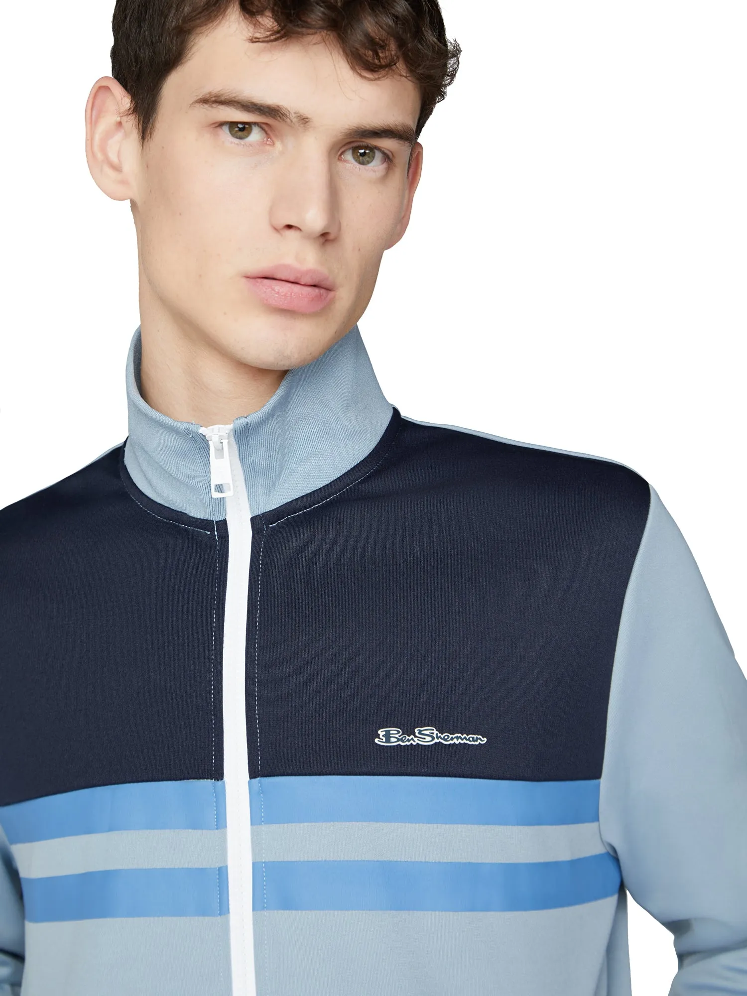 Color Block Tricot Jacket - Dusky Blue sold by Ben Sherman product image thumbnail 3