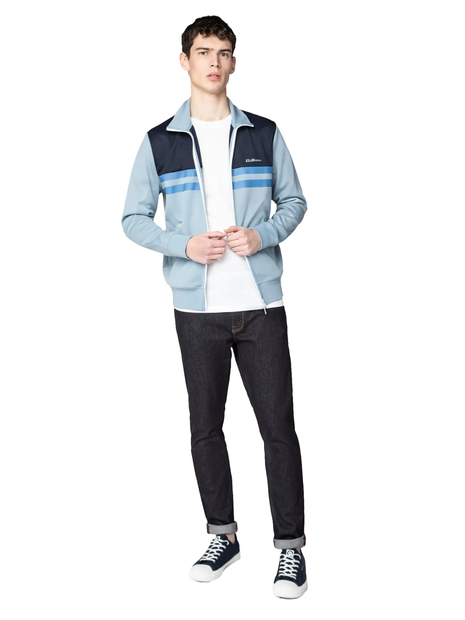 Color Block Tricot Jacket - Dusky Blue sold by Ben Sherman product image thumbnail 4