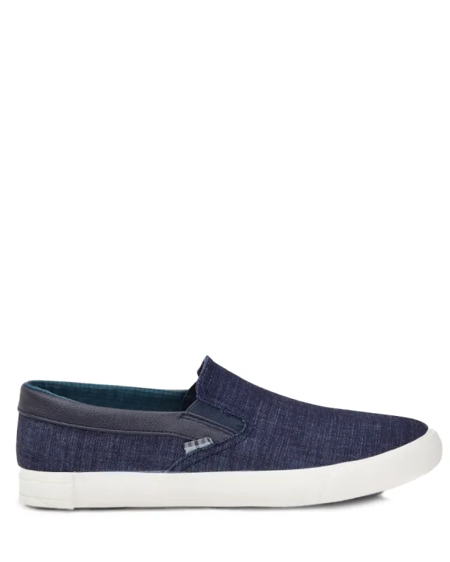 Pete Denim Slip-on Sneaker - Blue sold by Ben Sherman