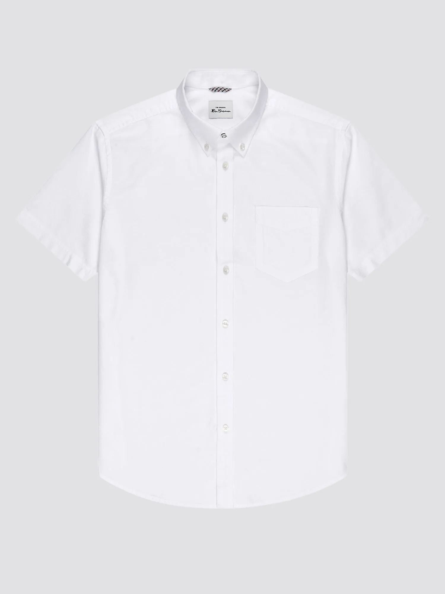 Signature Short-Sleeve Oxford Shirt - White sold by Ben Sherman product image thumbnail 2