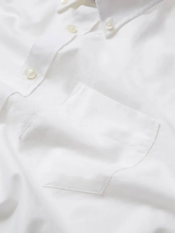 Signature Short-Sleeve Oxford Shirt - White sold by Ben Sherman