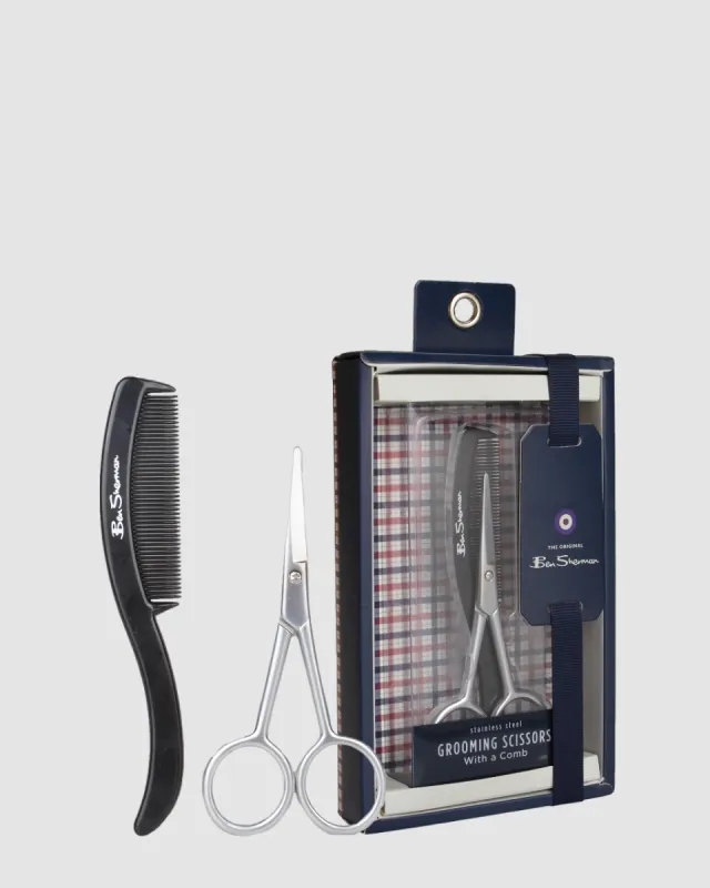 Stainless Steel Grooming Set with Comb sold by Ben Sherman