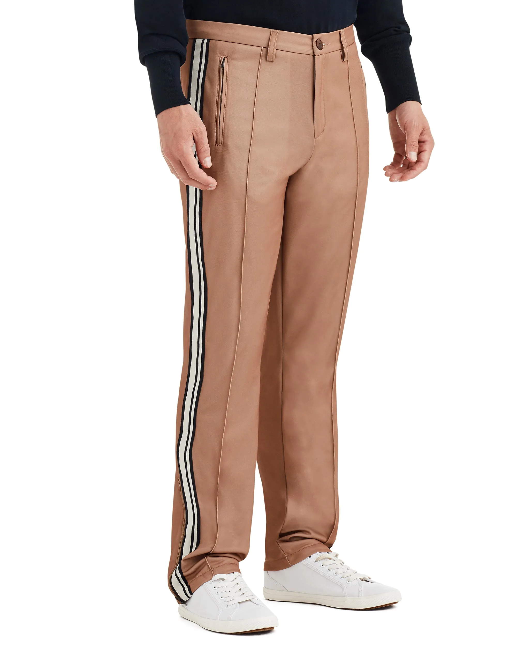 Side Stripe Track Pant - Beige sold by Ben Sherman