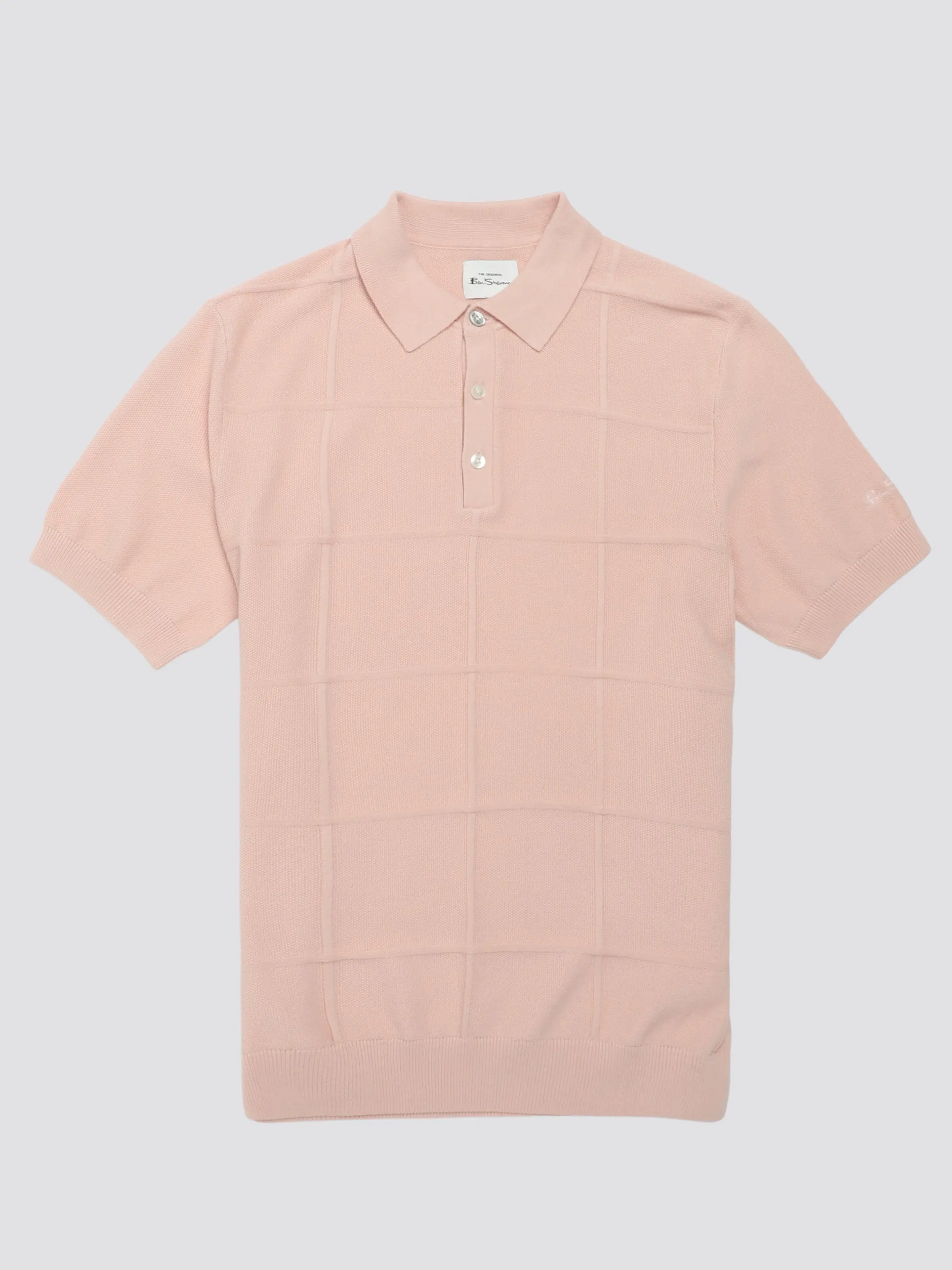 Signature Textured Polo - Pale Pink sold by Ben Sherman product image thumbnail 4