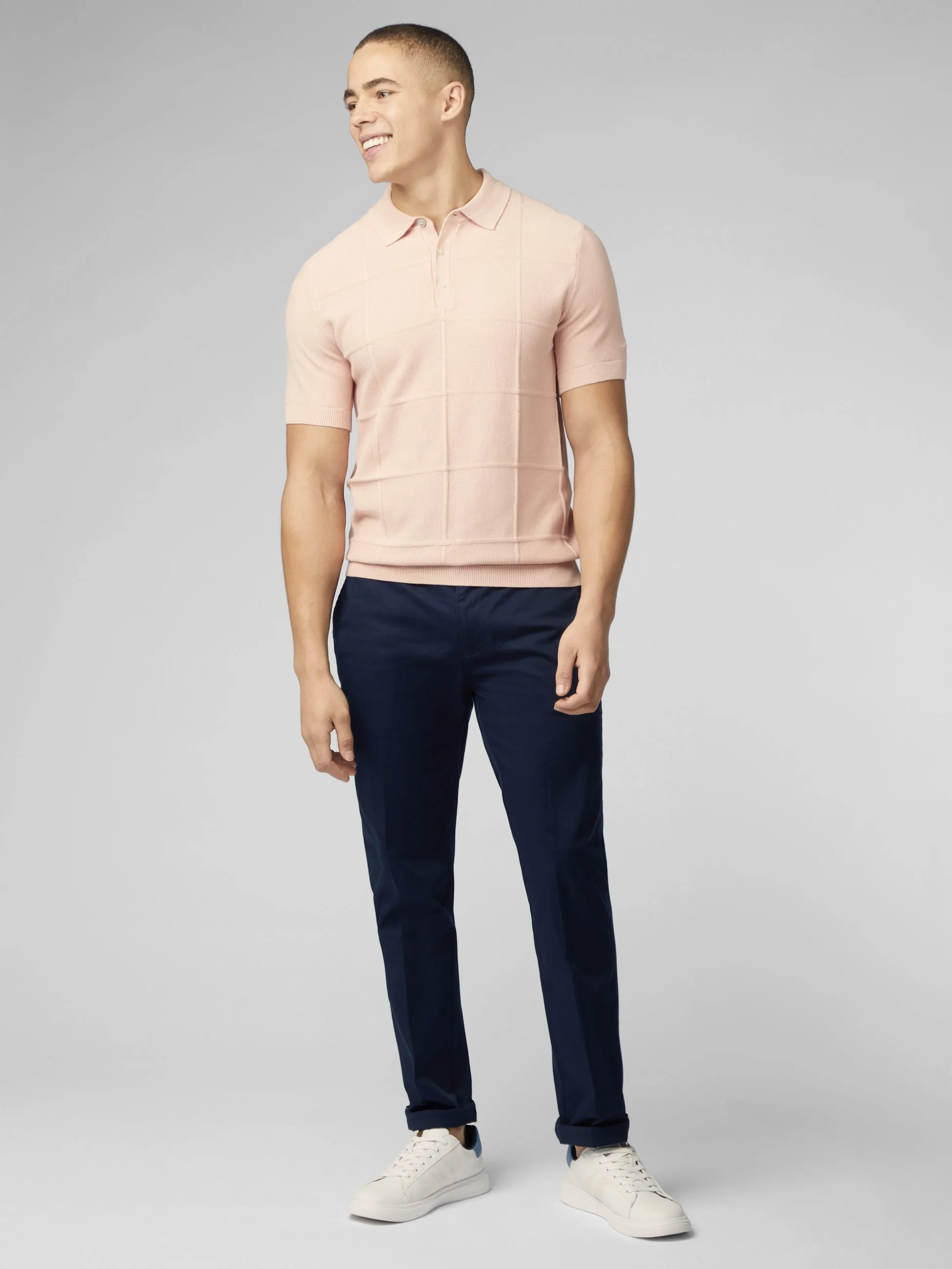 Signature Textured Polo - Pale Pink sold by Ben Sherman product image thumbnail 2