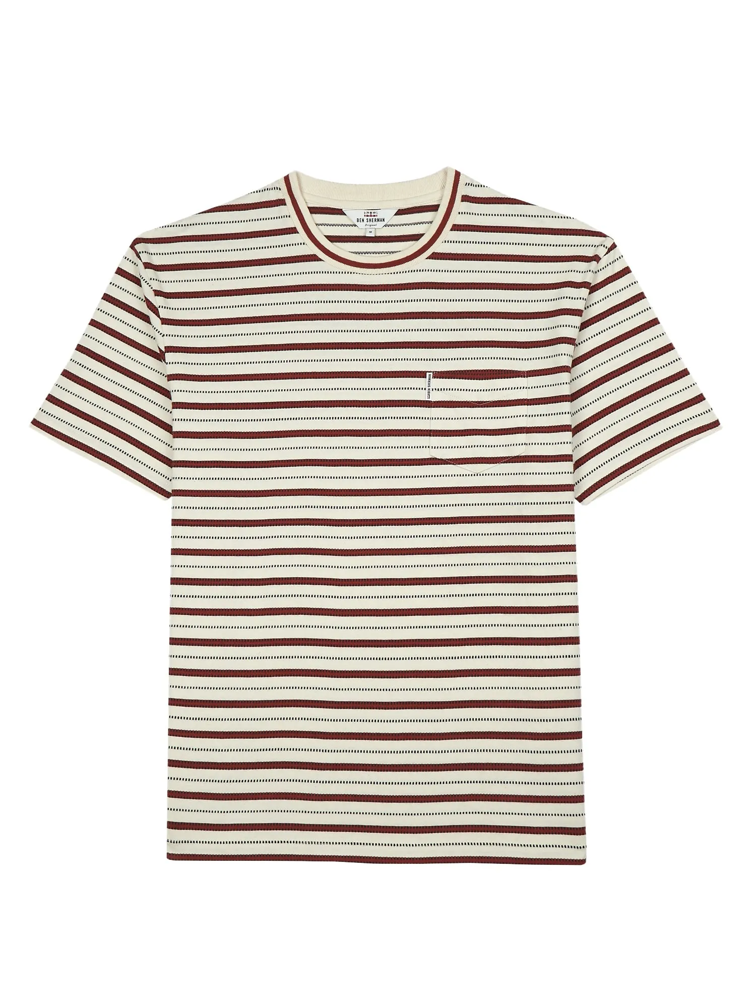 Retro Stripe Tee - Ivory sold by Ben Sherman product image thumbnail 5