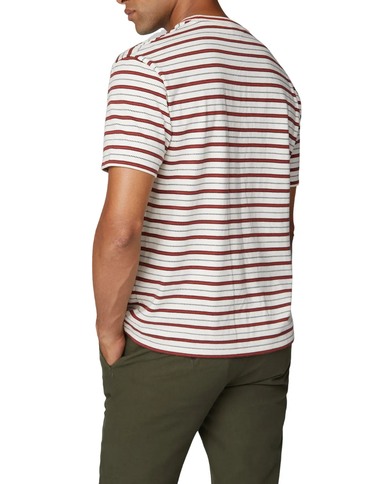 Retro Stripe Tee - Ivory sold by Ben Sherman product image thumbnail 2
