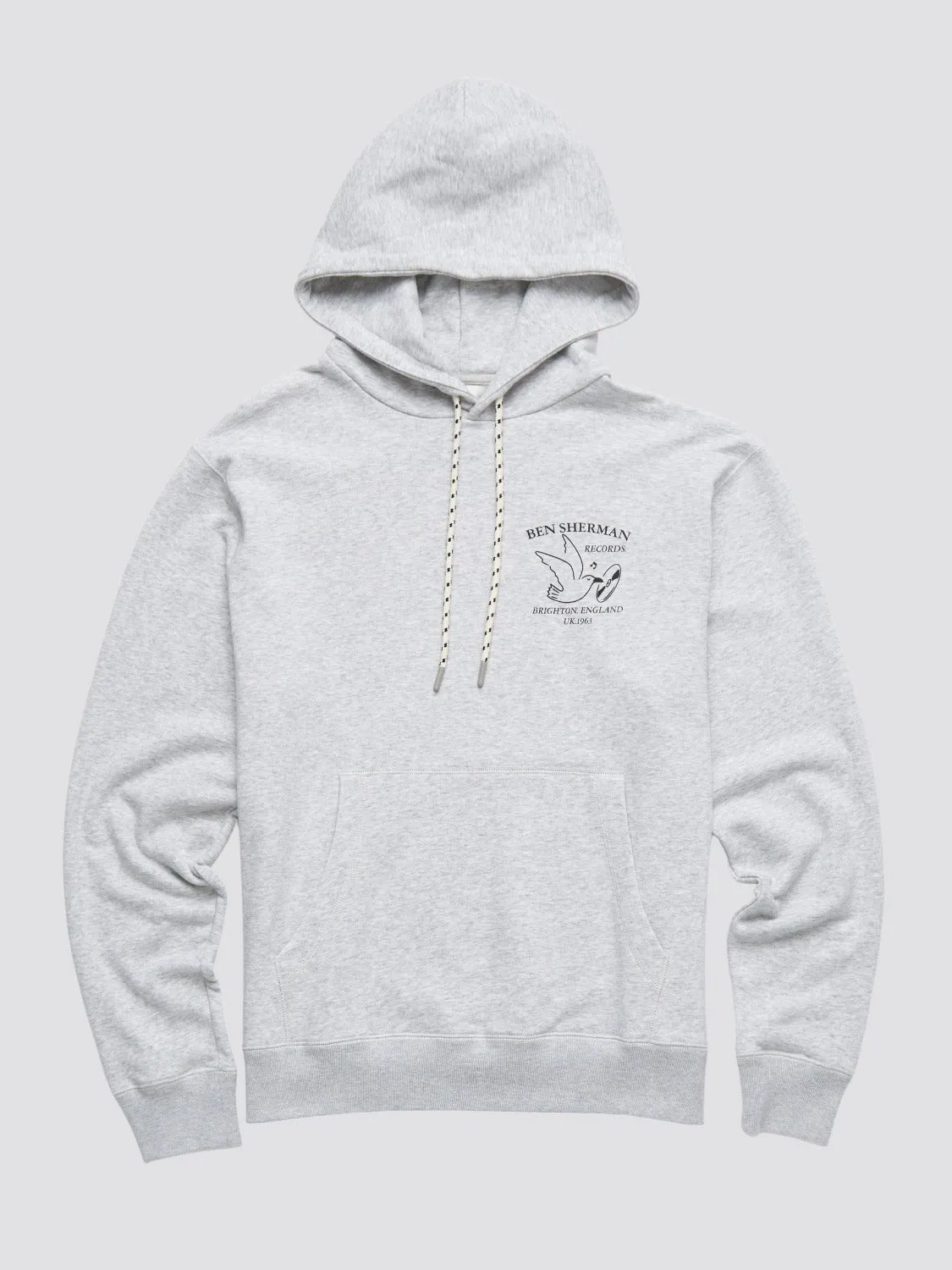 Brighton Records Graphic Hoodie - Steel sold by Ben Sherman product image thumbnail 2