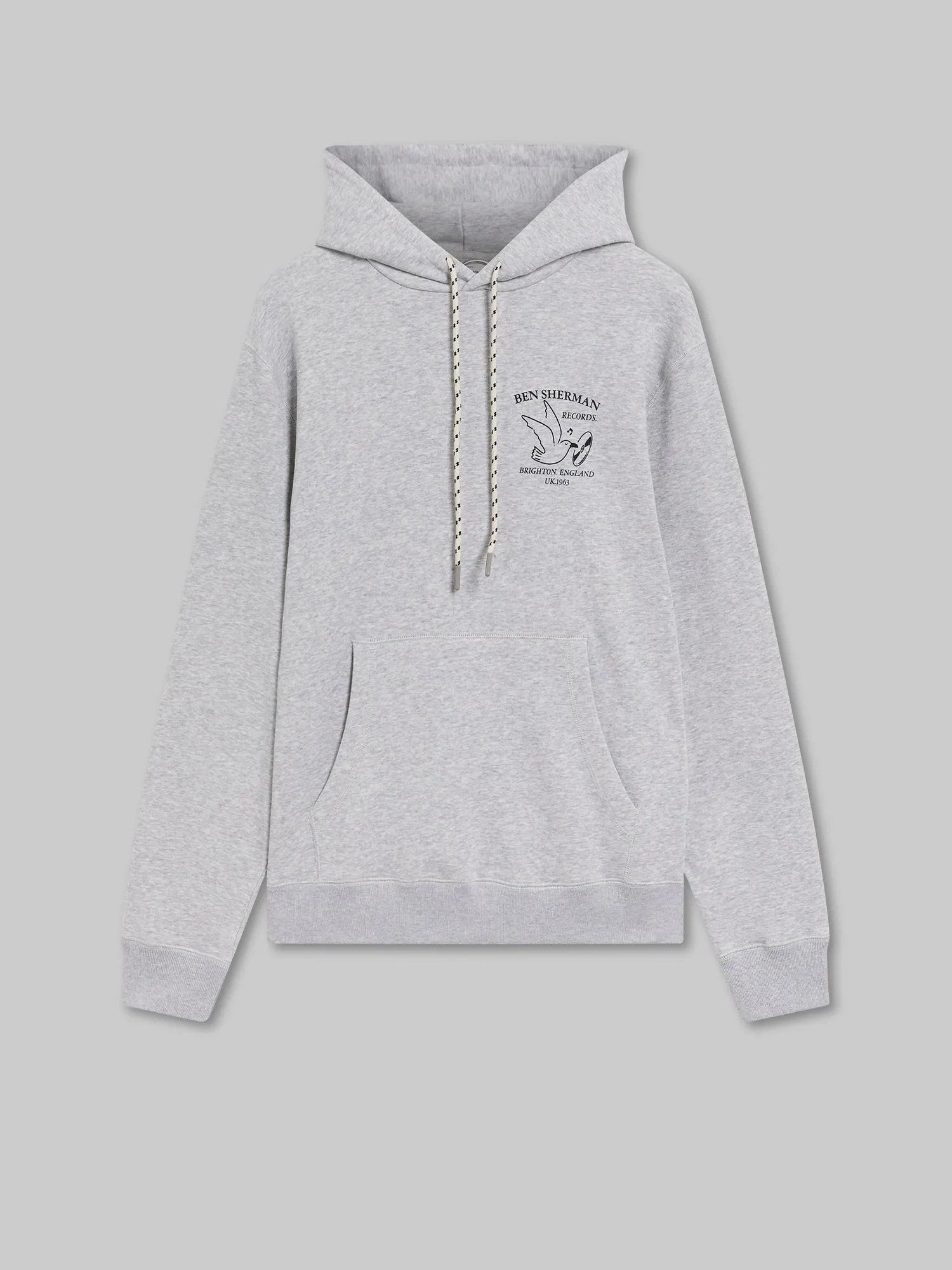 Brighton Records Graphic Hoodie - Steel sold by Ben Sherman product image thumbnail 3