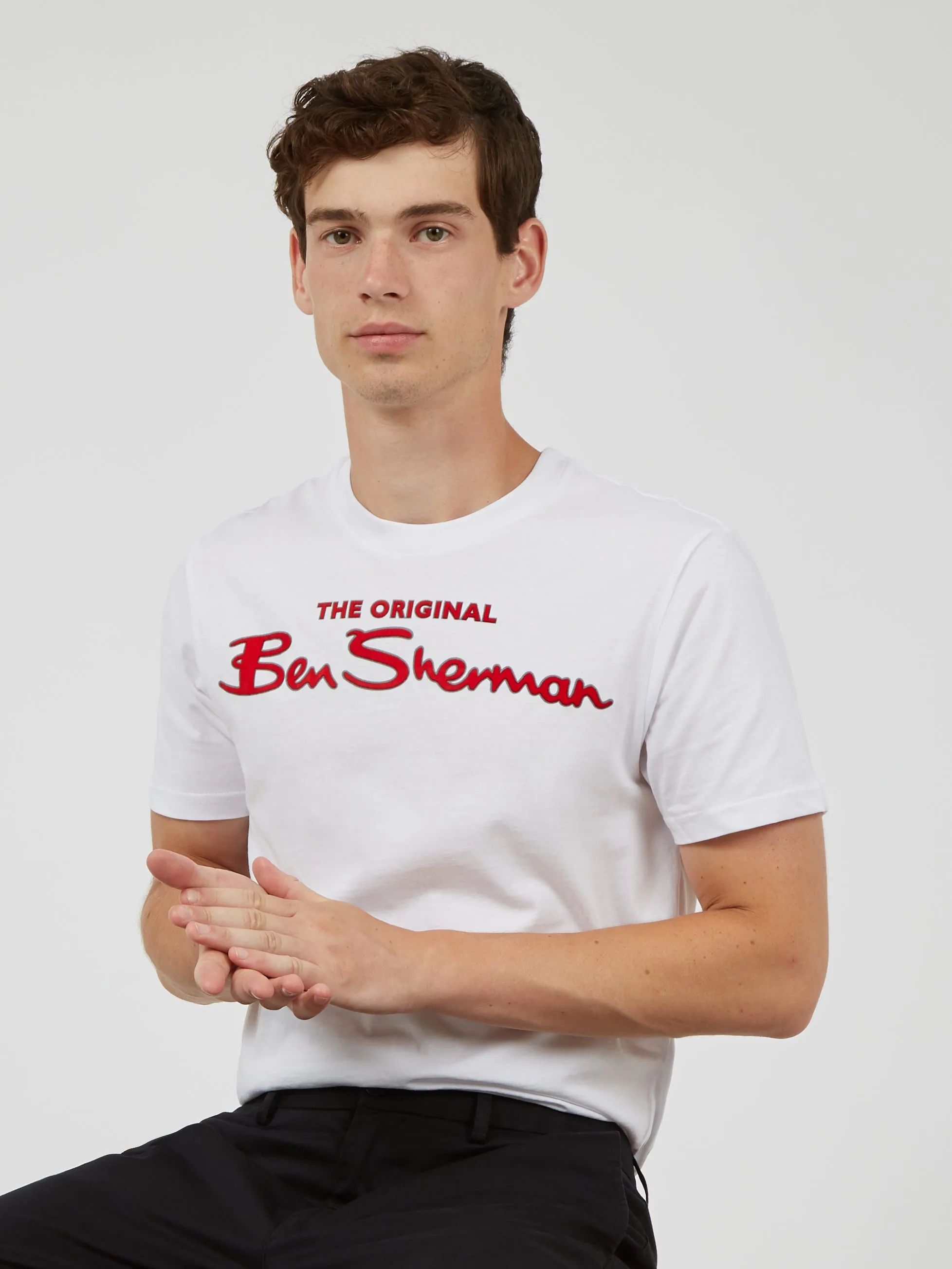 Signature Flock Graphic Tee - White sold by Ben Sherman product image thumbnail 3