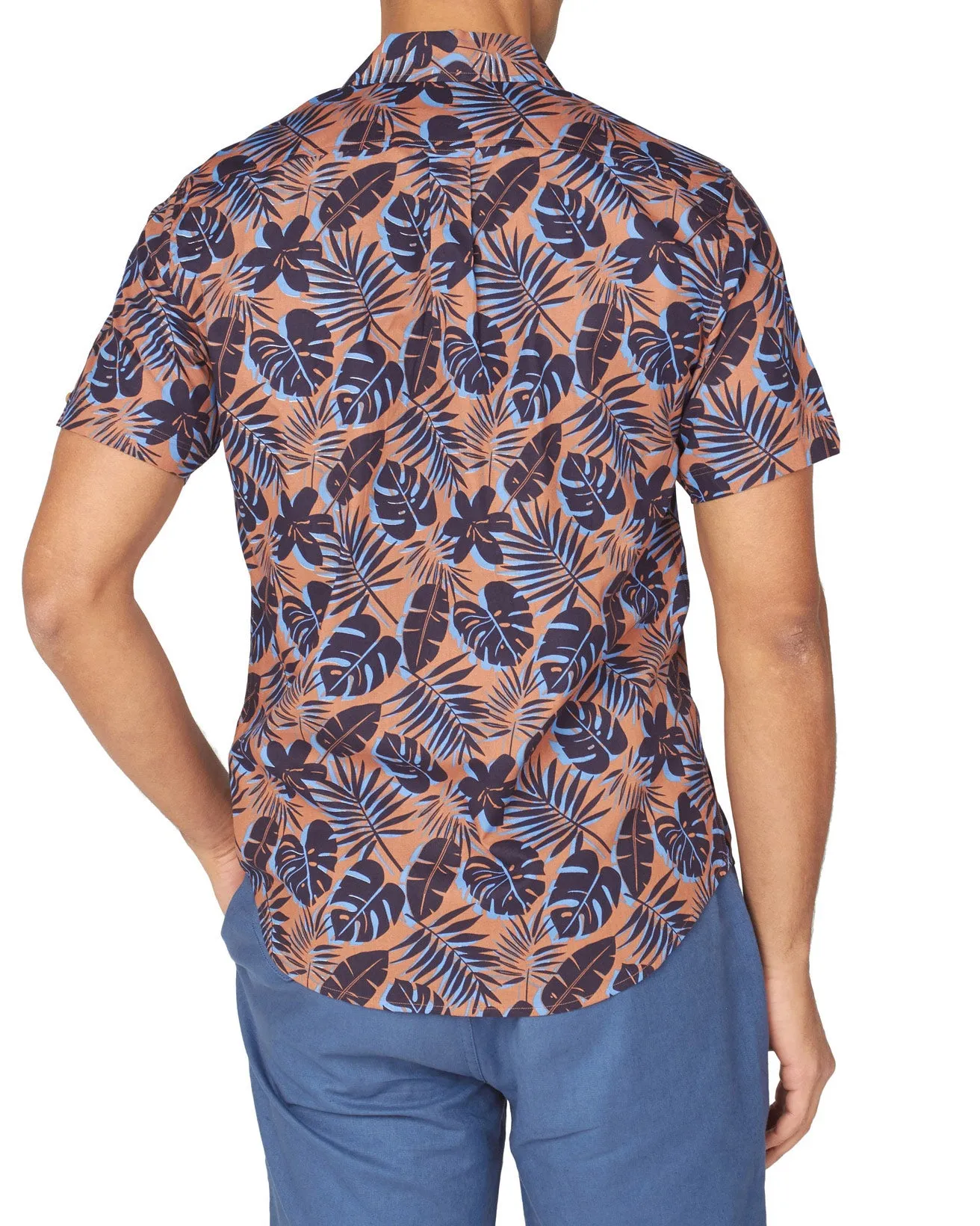 Short-Sleeve Botanical-Print Shirt - Anise sold by Ben Sherman product image thumbnail 2
