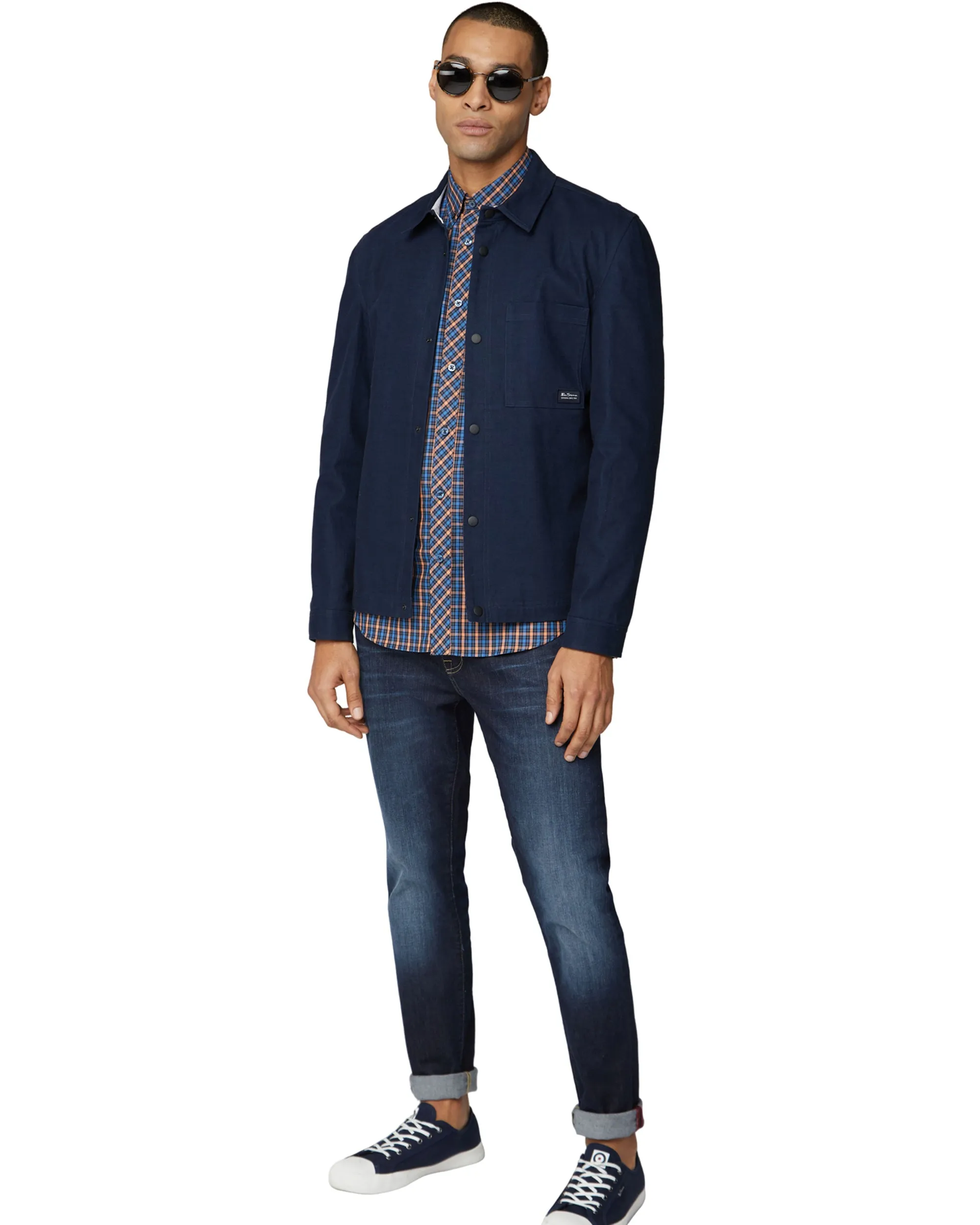 Long-Sleeve House Check Shirt - Peach sold by Ben Sherman product image thumbnail 5