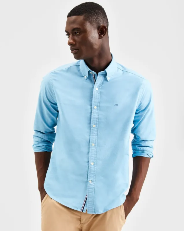 Beatnik Oxford Garment Dye Shirt - Fresh Blue sold by Ben Sherman
