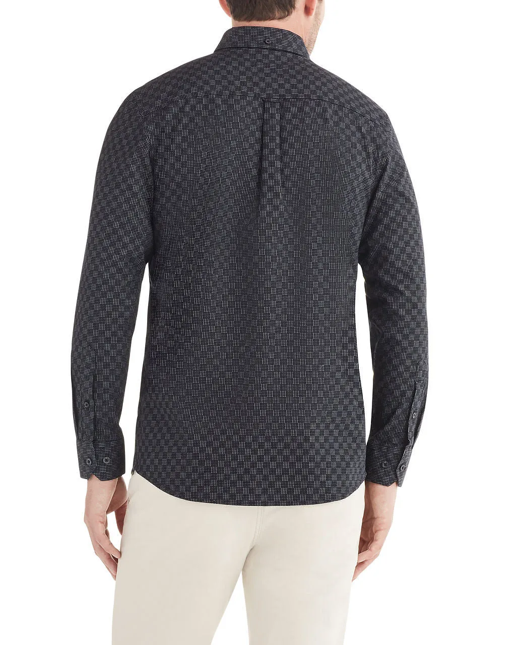 Long-Sleeve Dash Dot Checkerboard Shirt - Black sold by Ben Sherman product image thumbnail 2