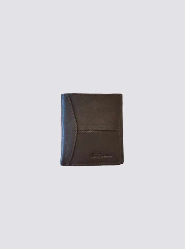 Coles Leather Micro Wallet - Brown sold by Ben Sherman