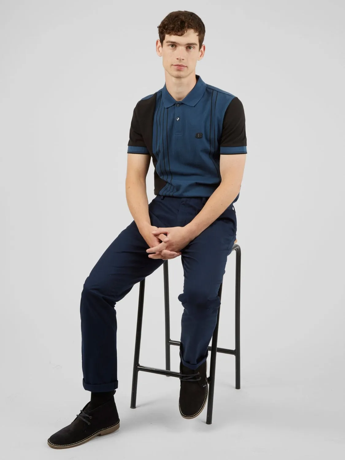 Signature Slim Stretch Chino Pant - Dark Navy sold by Ben Sherman product image thumbnail 3