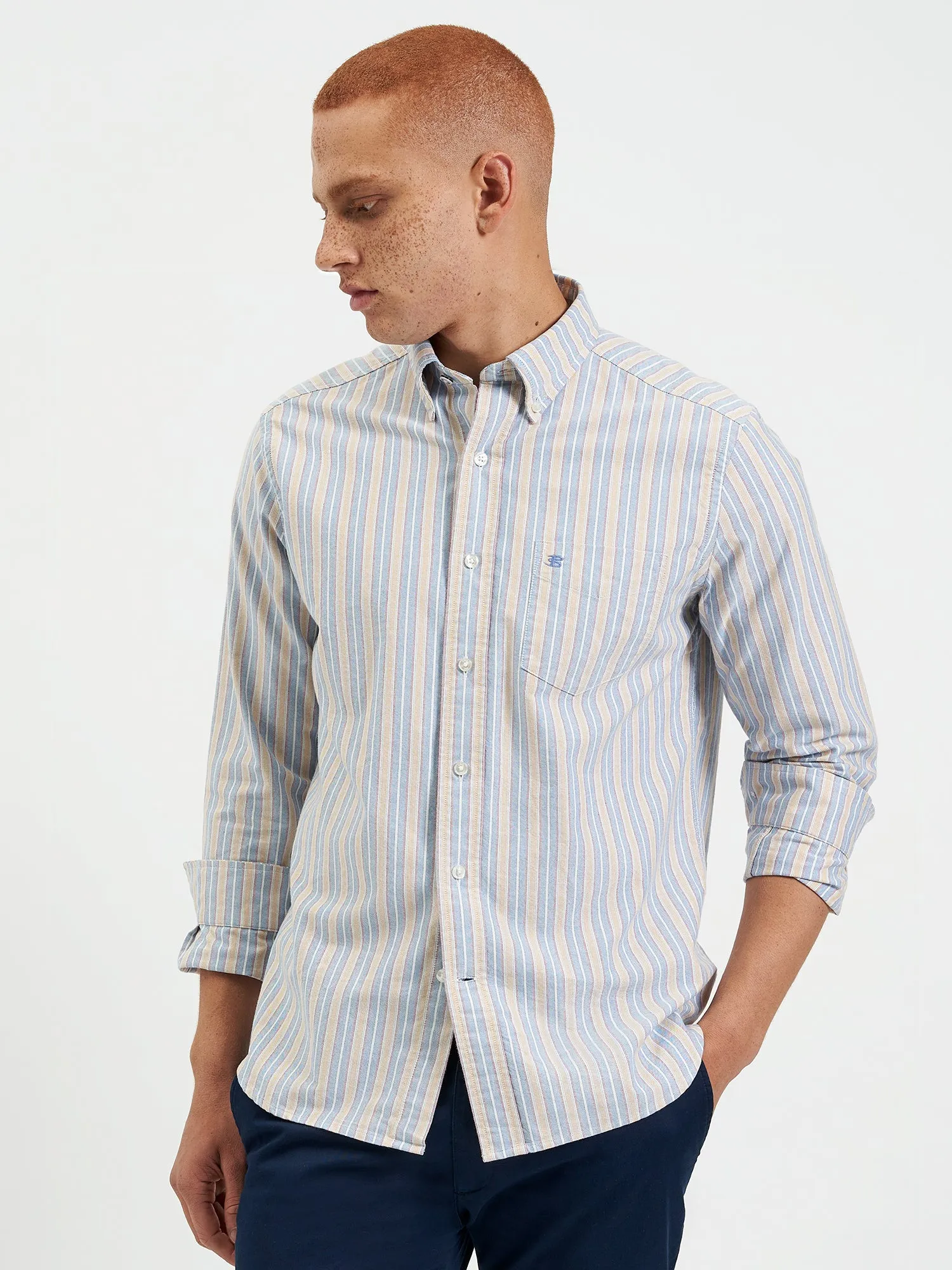 Brighton Oxford Organic Shirt - Collegiate Stripe sold by Ben Sherman product image thumbnail 3