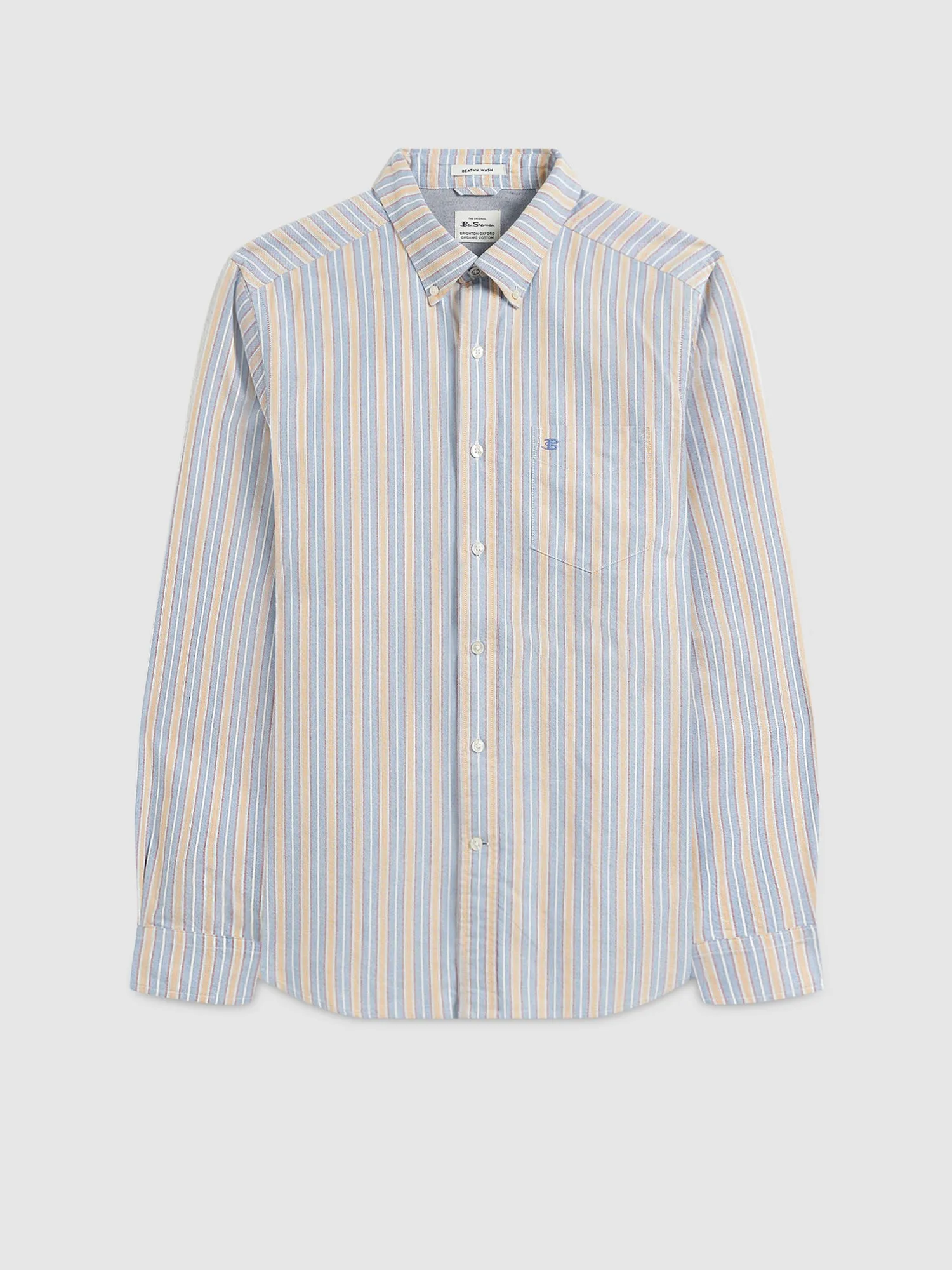 Brighton Oxford Organic Shirt - Collegiate Stripe sold by Ben Sherman product image thumbnail 2