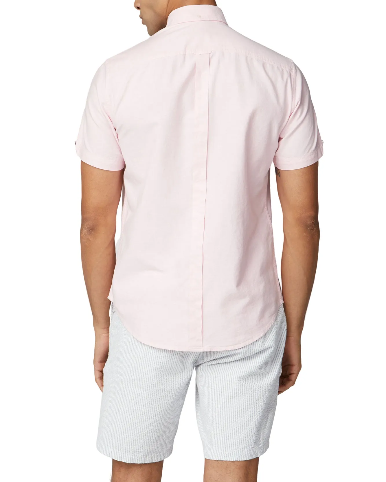 Short-Sleeve Signature Oxford Shirt - Light Pink sold by Ben Sherman product image thumbnail 2