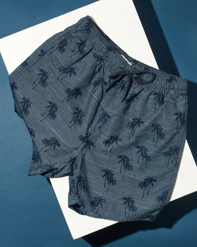 Men's Unawatuna Tropical Print Swim Short - Navy sold by Ben Sherman