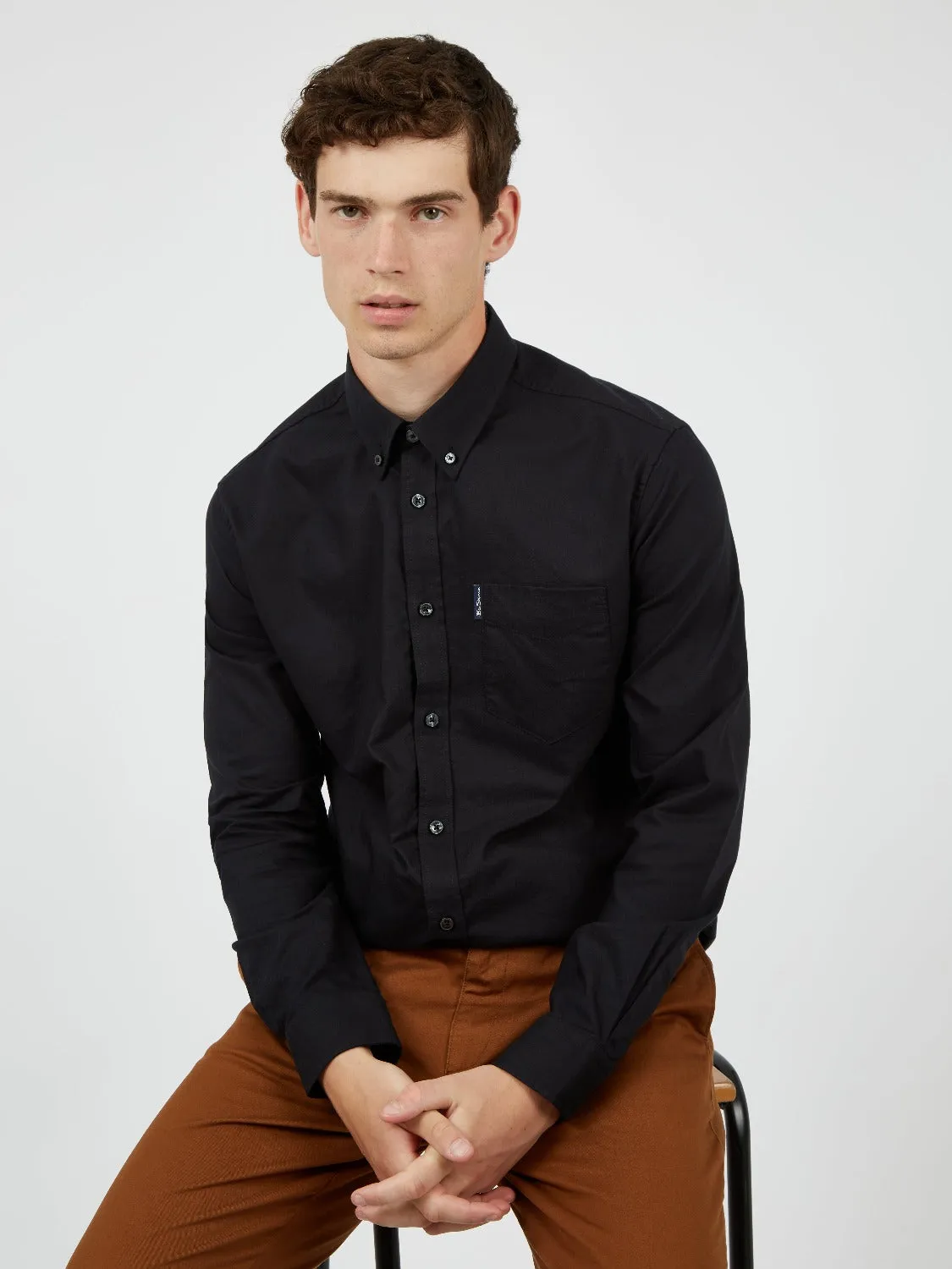 Signature Organic Oxford Shirt - Black sold by Ben Sherman product image thumbnail 2